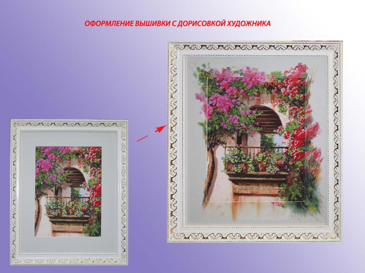 Оформление вышивок с дорисовкой Оформление вышивок с дорисовкой